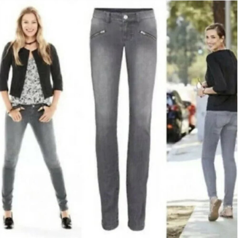 CAbi Women's 5167 Graphite Gray Skinny Jeans Size 6